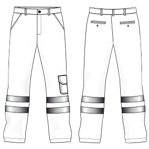 Moldes de confeccion para Pantalon 6960